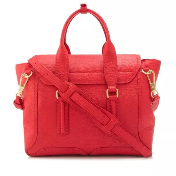 3.1 Phillip Lim Pashli Satchel Medium 🍒 Red - Picture 2 of 16